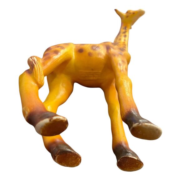 Vintage 60s Marvel Trading Corp Giraffe Figure Blow Mold Hard Plastic Toy Rare - Picture 5 of 5